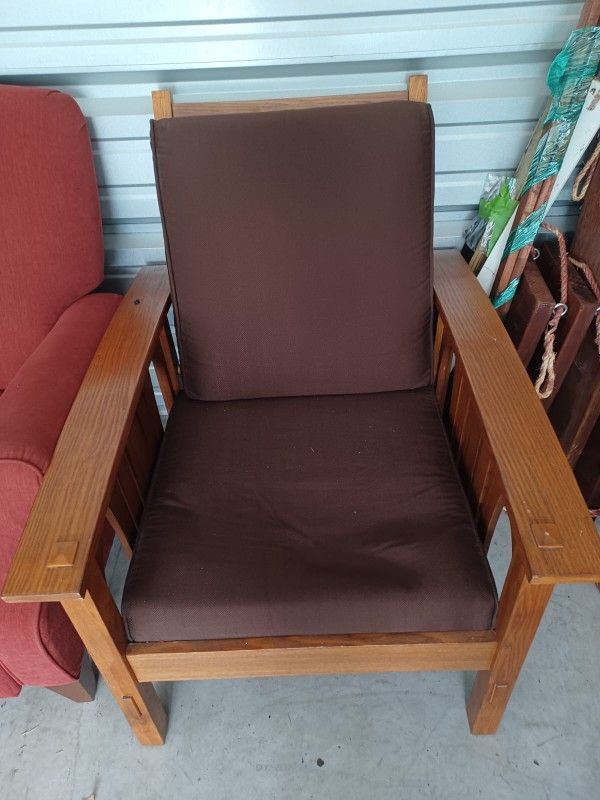 Chair With Ottoman.