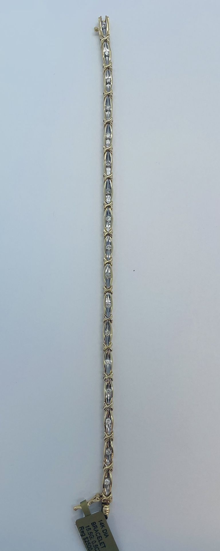 14 K Gold New.Dia Bracelet