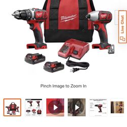 M18 18V Lithium-Ion Cordless Drill Driver/Impact Driver Combo Kit