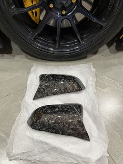 A90 Supra Forced Carbon M Style Mirror Caps