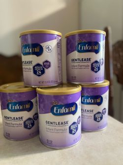 Enfamil Gentlease Infant Formula 5-Can Lot