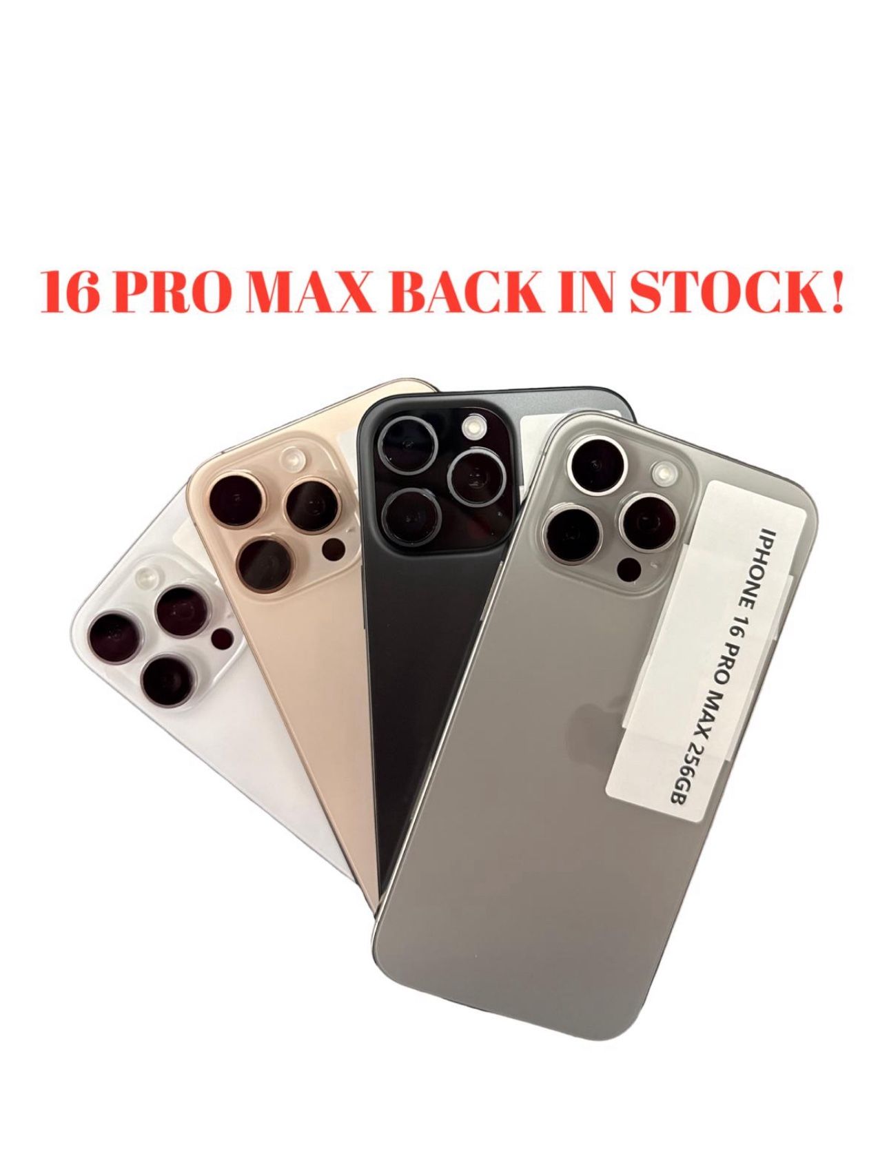iPhone 16 Pro Max – New Box – Local Pickup Buford