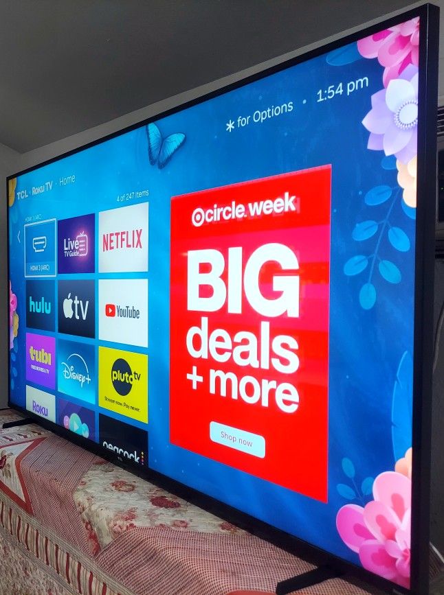 ✴️SMART  TV  TCL  75"  4K  ROKU   LED  HDR   DOLBY   VISION   FULL  UHD  2160p ✴️( NEGOTIABLE  ) ✴️FREE   DELIVERY ✴️