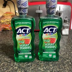 Act Kids Watermelon “ Fluoride” Oral Rinse-2 Items!($9.96+Value)