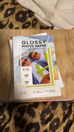 Glossy photo paper