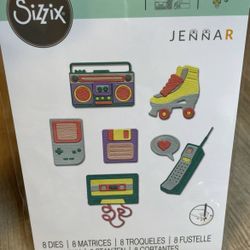 Sizzix 665088 Retro Throwback Thinlits Die Set