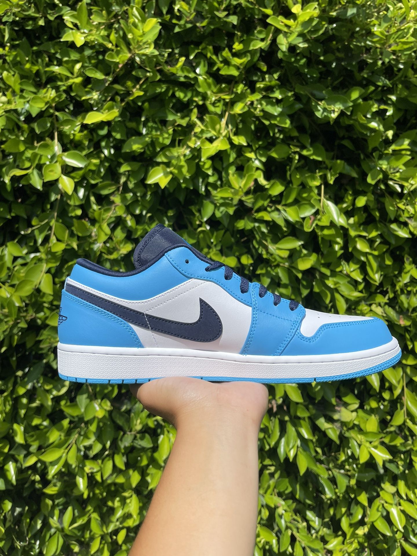 air jordan 1 low powder blue obsidian
