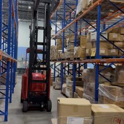 Warehouse Closing Beams Uprights Wire Decks Teardown Forklifts Material Handling Equipment 
