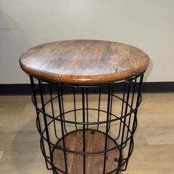 Side Table with Storage