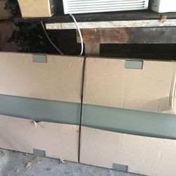 Brand new 30x80 flush hollow metal door and drywall frame ball bearing hinges and a new door handle lock set