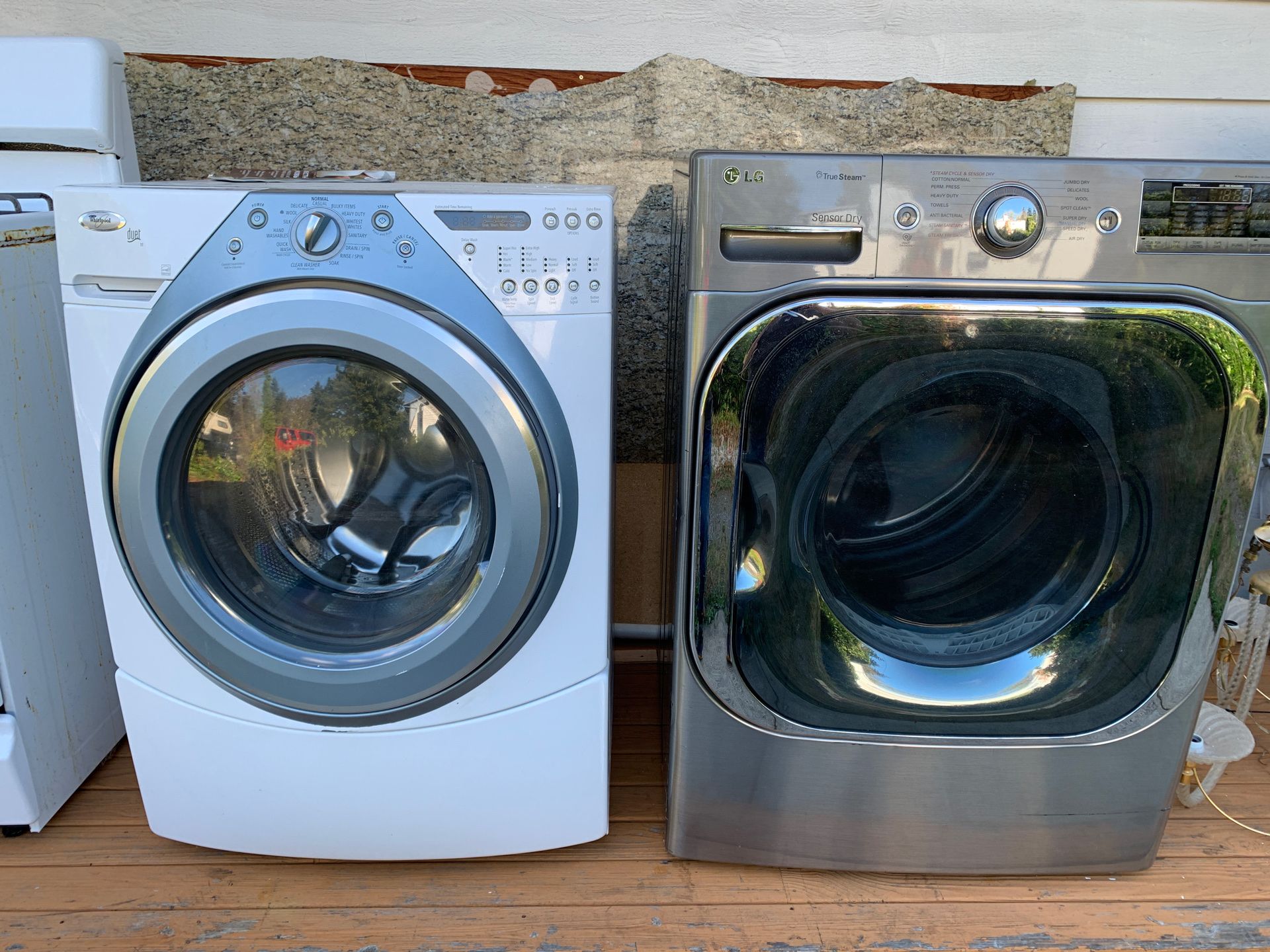 LG Whirlpool washer dryer
