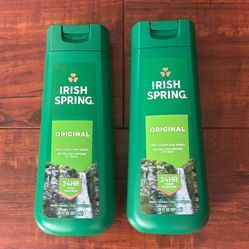 Irish Spring ORIGINAL Scent Body Wash: 20 oz Each (2 For $8) 