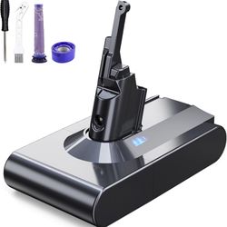 Designed for Dyson V8 Battery Replacement 21.6V 8.0Ah Compatible with Dyson V8 Animal Battery Replacement V8 Motorhead V8 Fluffy SV10 Carbon Fiber Vac