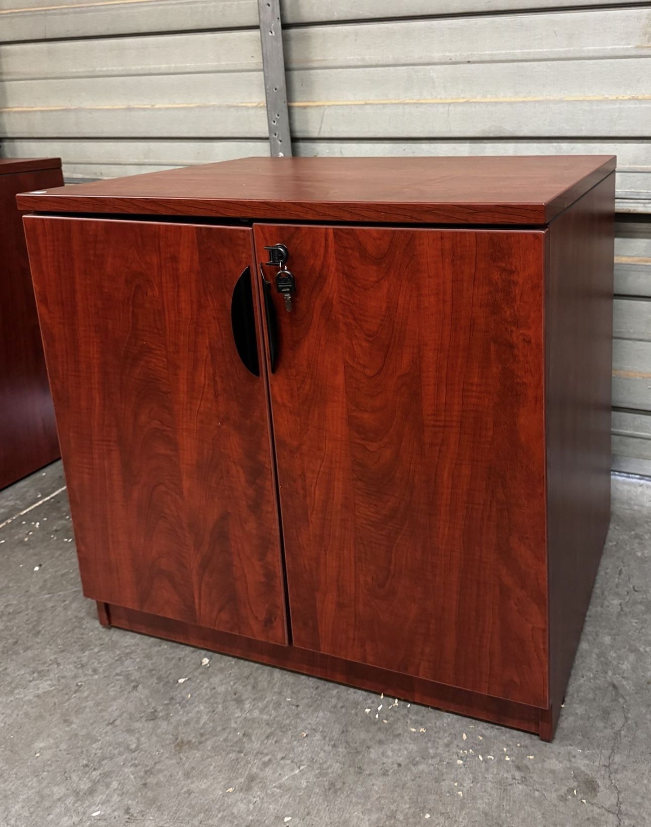 Manage Your Space! Used - Cherry Storage Cabinet