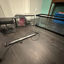 Aquarium Tanks And Misc Supplies