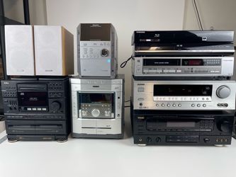 DVD & VHS Player, Audio Receivers, Home Speakers and more!