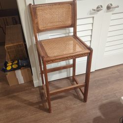 MCM Ratan Bar Stools / Chair x2