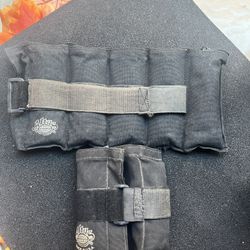 Vintage Pair Altus Athletic Ankle & Wrist Weights 2 - 6 lbs Adjustable Grip