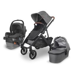 Uppababy Vista V2 Stroller Greyson - Full Set with Bassinet, Toddler Seat & Car Seat - Excellent Condition