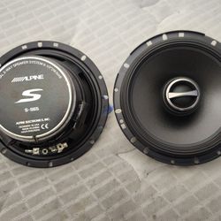 Alpine S-S65  480Wmax 160 WRMS 6 1/2" 2way Coaxial Car Speakers On