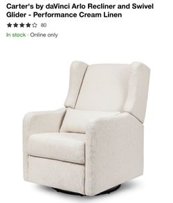 Carter’s Reclining and Swivel Nursery Chair