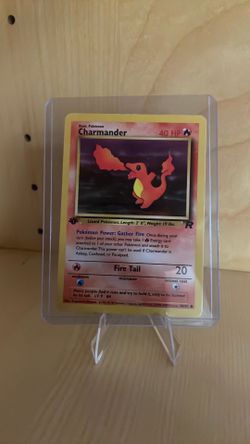 First Edition Charmander - Team Rocket Pokemon Card