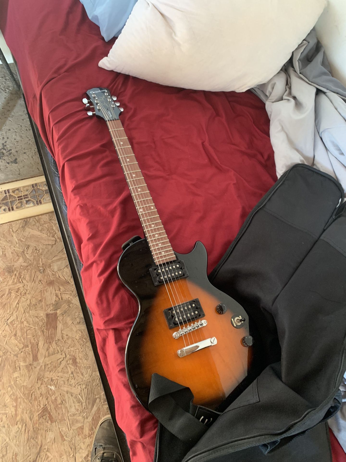 Guitar With Small Amp