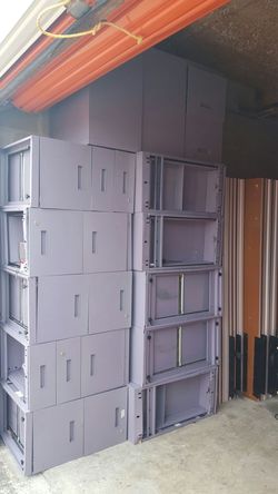 File cabinets with table
