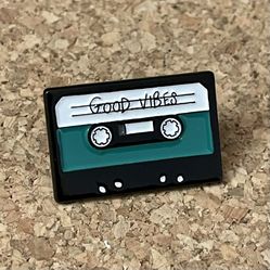 Good Vibes Cassette Enamel Pin