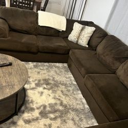 Brown Sectional 