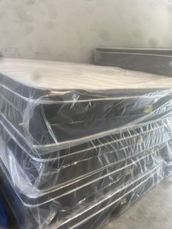 Queen Pillowtop Mattress And Box Spring New In Plastic Free Delivery In Atlanta 