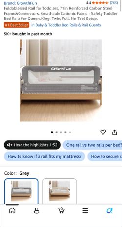 Foldable Bed Rail for Toddlers