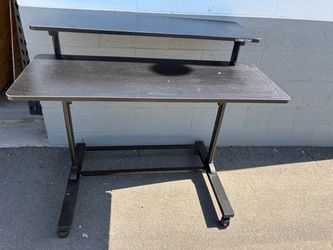 2 tier rolling desk