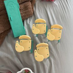 Vintage Lot Of Vintage 1990's Mattel School House Furniture