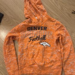 nfl denver broncos orange kids 10/12 hoodies