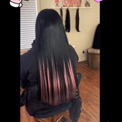 Tape In Extensions Pink Or Red Special