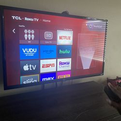 32 Inch TCL Roku TV With Mount