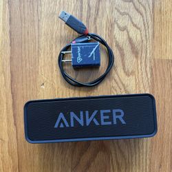 Anker Soundcore 2 Portable Bluetooth Speaker with 12W Stereo Sound, Bluetooth 5, Bassup, IPX7 Waterproof, 24-Hour Playtime, Wireless Stereo Pairing