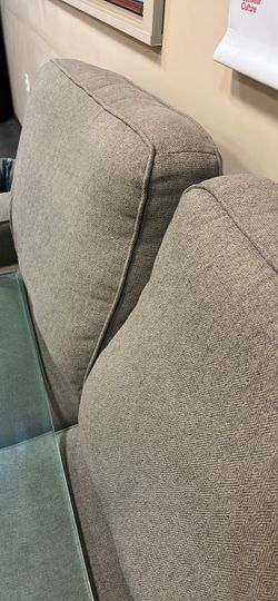 Grey/brown love seat