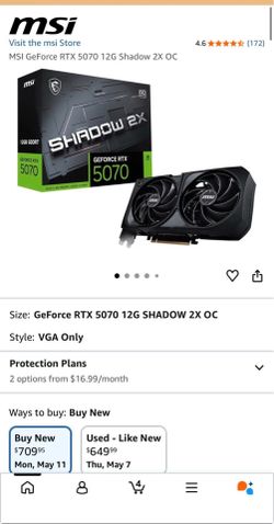 SHADOW 2x Geforce 5070 NEW PC PART