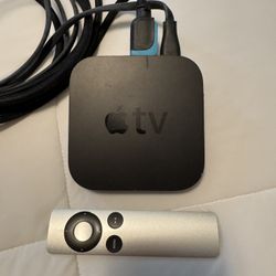 Apple TV Box With Remote And HD Cable 