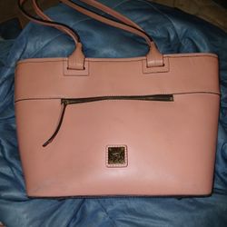 Dooney and Bourke Beacon Satchel - Smooth Leather Light Pink