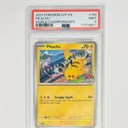 Pikachu World Championship 2024 PSA 9
