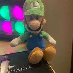 2010 Vintage All Star Luigi Plush From Super Mario