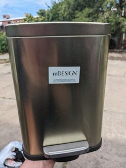 Small Gold Trash Can 