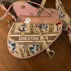 Christian Dior Canvas Saddle Bag Limited Edition 