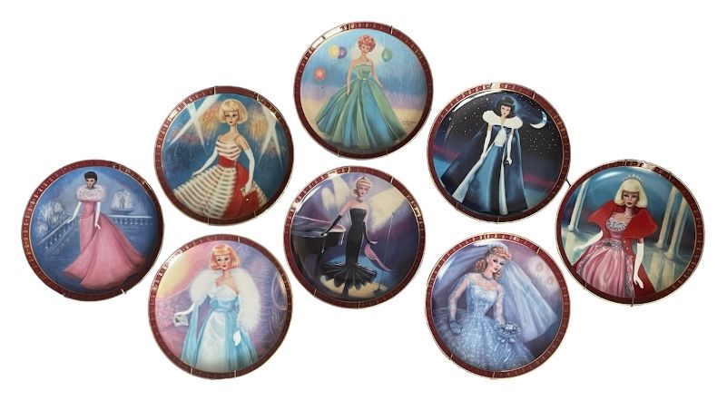 High Fashion BARBIE Limited Edition The Danbury Mint Collector's Plates Set of 8