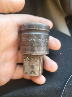 snap-on IM72 Square Drive Pin Hole Impact Adaptor, 3/4" Internal Drive x 1" Ext