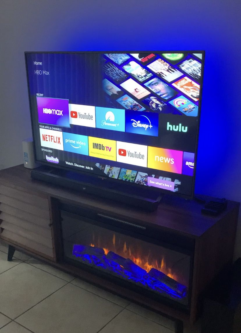 REDUCED! 55” Smart Fire TV With Rear LED Lights