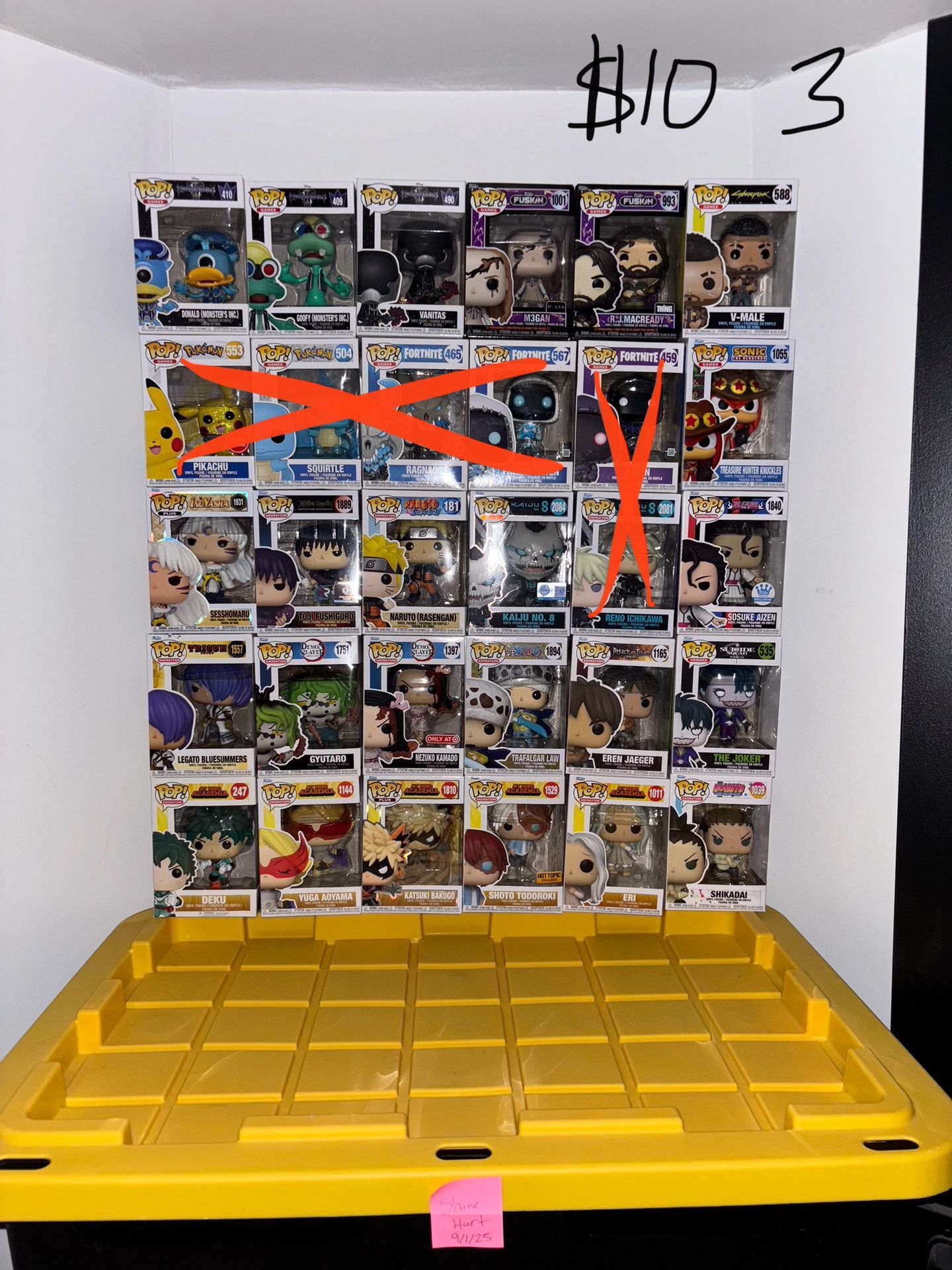 $10 Funko Pops